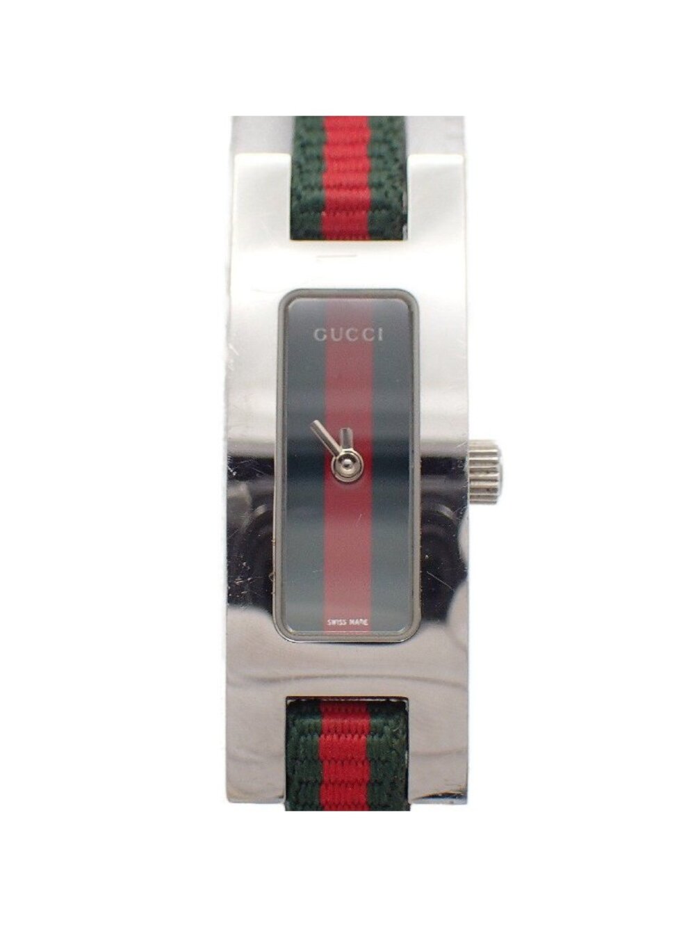 Gucci L Bracelet Watch Sherry Line Quartz Nylon Strap